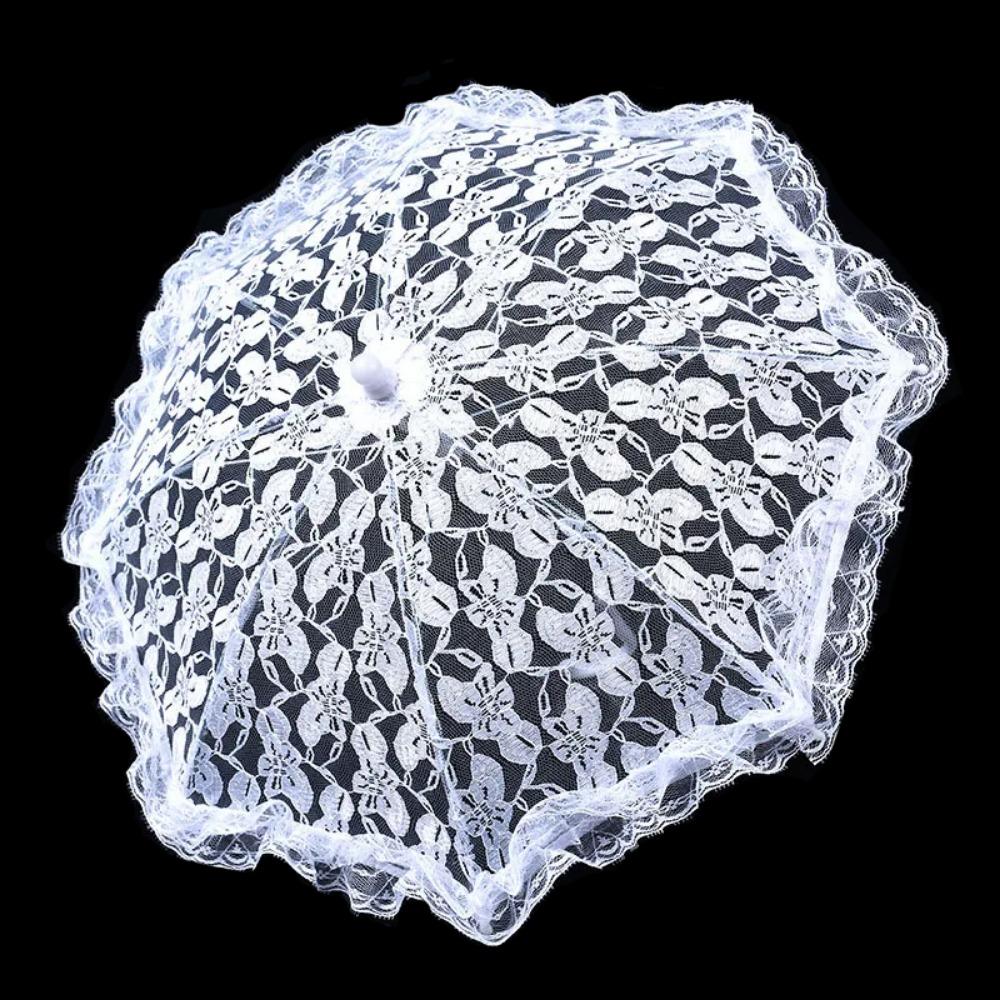 Elegant Lace Women's Lace Umbrellas Hollowed Out Wedding Decoration Props  Wedding Party Supplies