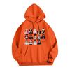 Unisex Lightweight Long Sleeve Hooded Pullover Sweatshirt with Print for Everyday Casual Wear