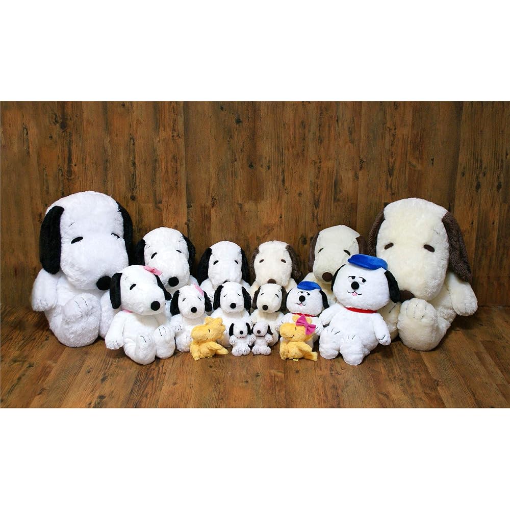 Nakajima Corporation PEANUTS SNOOPY Peanuts Hug Hug Plush Toy S Size Snoopy Black 077424-15