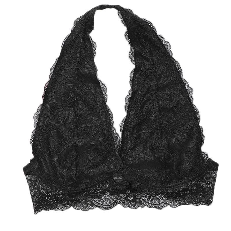 Sexy Lace Lingerie French Triangle Cup Women's Bra Without Underwire Ultra-thin Seamless Bra