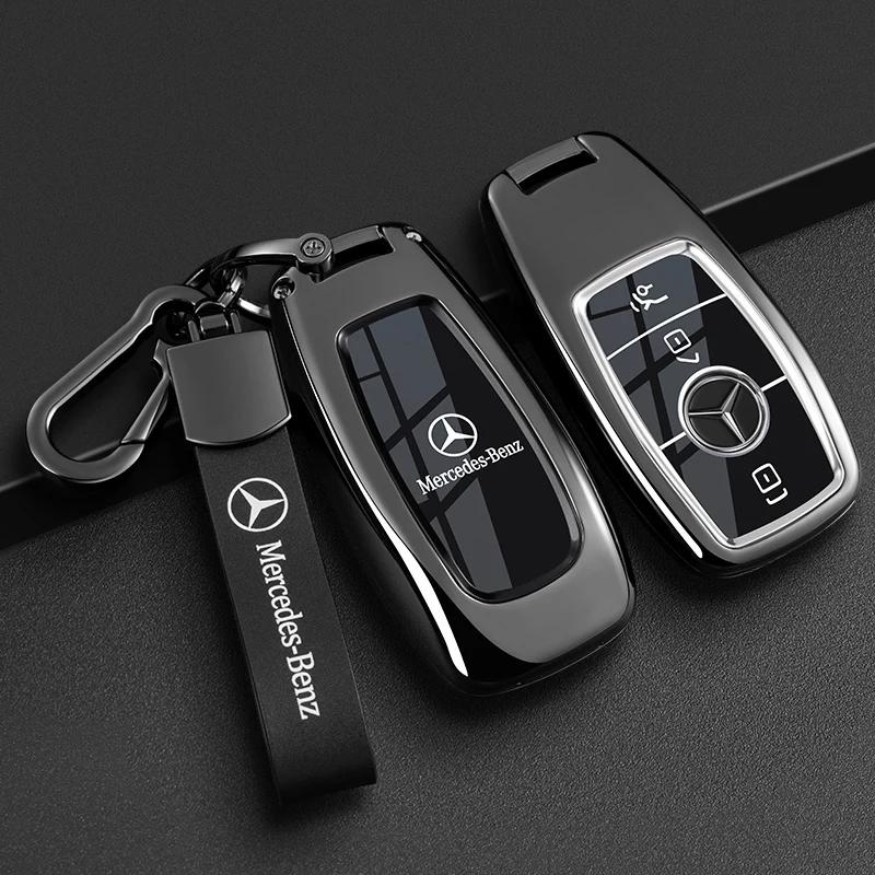 PNR1 Car Key Case Cover for Mercedes Benz E C S GLC Class E200 E400 E63 W213 S550 S560 C260 A200 Key Shell Protector