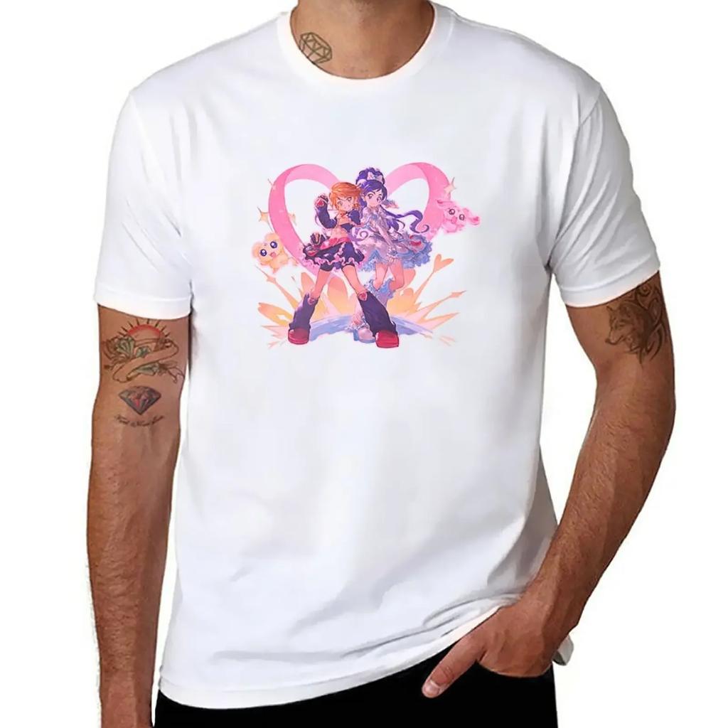 Neues Pretty Cure T-Shirt schweres T-Shirt lustiges T-Shirt Anime Kleidung T-Shirt T-Shirts Herren
