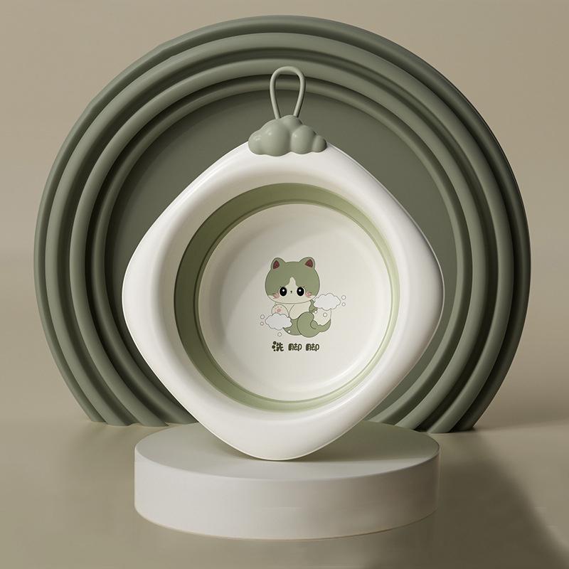 Skládací umyvadlo pro děti, Přenosné umyvadlo, Silný plastový lavor pro miminka, Domácí dětská malá miska