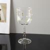 Glass Colorful Dot Goblet Cup Embossed Wine Cup Dishwasher-safe Tall Glass  Banquet