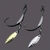 3pcs 4.5g,5.5g,7.2g Barbed Fishing Hooks with Lock Needle Lead Single Hook Crank Hook Fishing Tackle