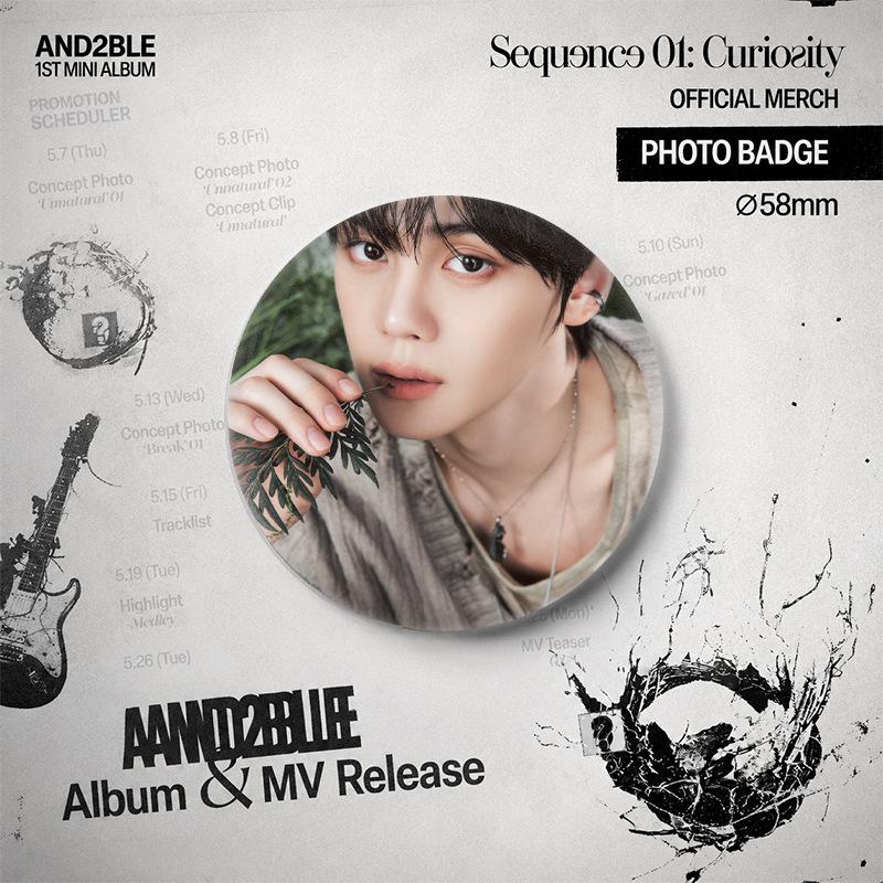 AND2BLE Sequence 01 Curiosity Teaser Photo Badge Mirror Keychain Pendant Badge
