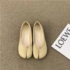 Japansk Stil2025Sko Dame Koselige Skinnballerinaer Splitthov Tå Loafers Femme Mary Jeans Mocasines Damesko