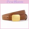 Womens Leather Belt With Alloy Buckle For Dress And Pants Casual Wear