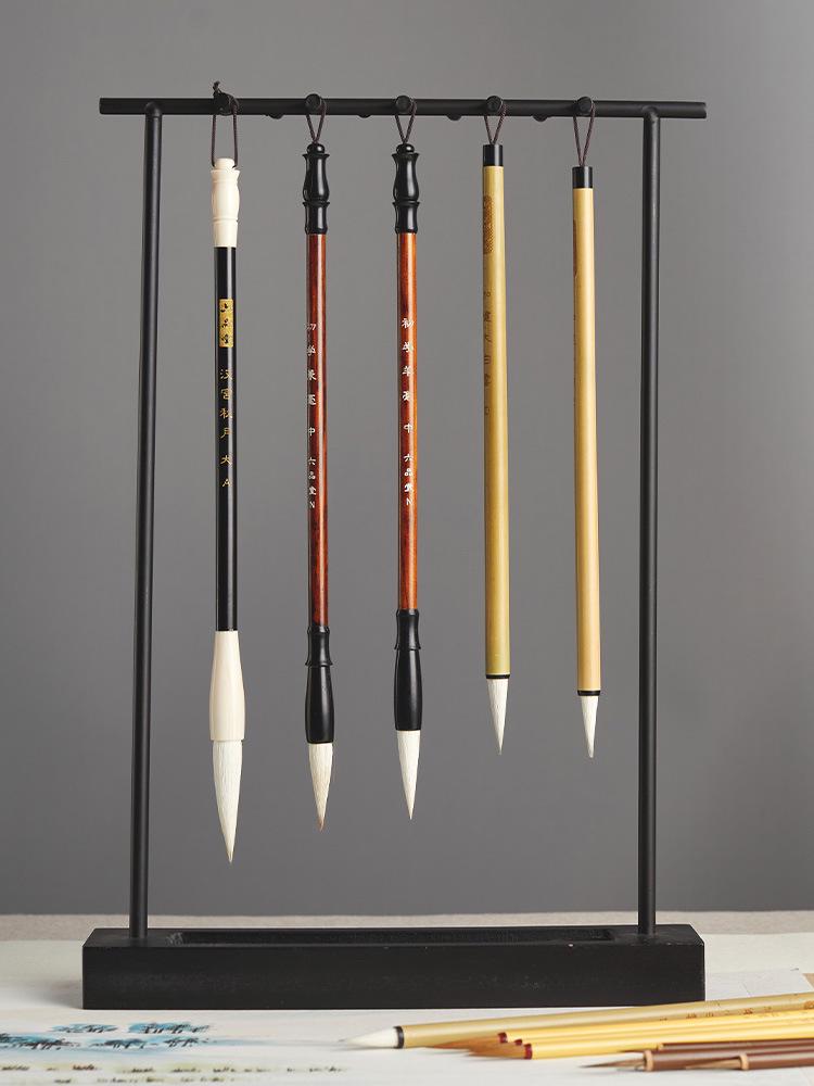 Liupintang Professional Chinese Painting Brush Set - Mixed Sheep Hair, White Cloud Outlining, Full Set for Beginners