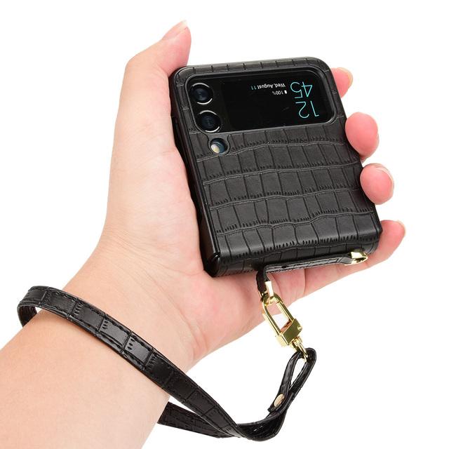 Anti -Scratch Slim Leather Wallet Case For Samsung Galaxy Z Flip 4 5g Flip4 Flip3 Flip 3 Non -Fingerprint Folding Design Cases