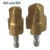 PPR Water Pipe Fitting Reamer Drill Bit 3 Flute  Hex Shank Drill Bits Water Pipe Expansion Drill Punch Plumber HSS #20 #25 #32