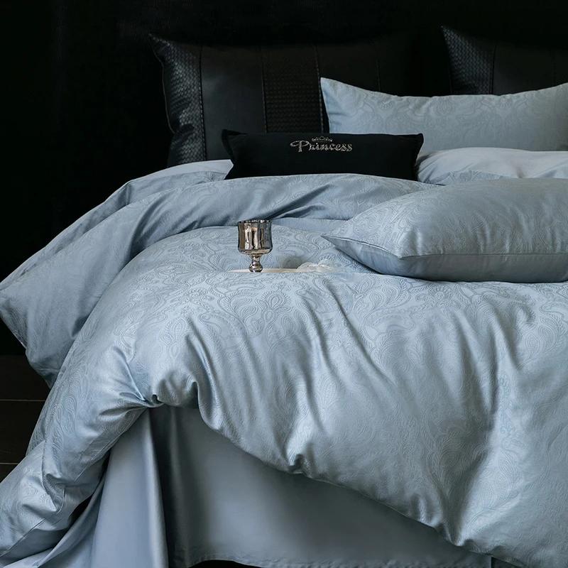 New  Luxury 100% Cotton Bedding Sets - Long-Staple, High Density, Satin Jacquard, 1.5m/1.8m Bed