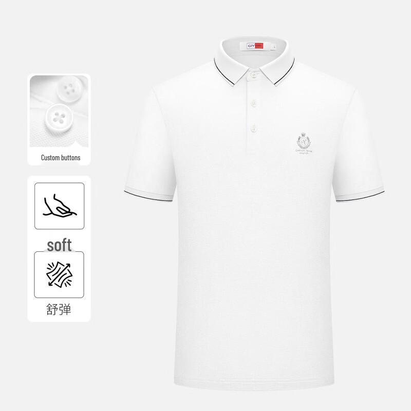 Goldlion Men's Breathable Cool-Feel Polo T-Shirt