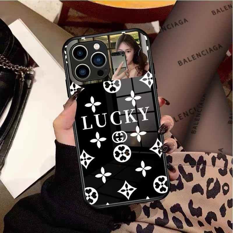 

Роскошный модный зеркальный чехол из закаленного стекла для iPhone 16 15 14 13 12 11 Pro Max Plus, противоударный чехол iPhone 16 Pro Max чёрный