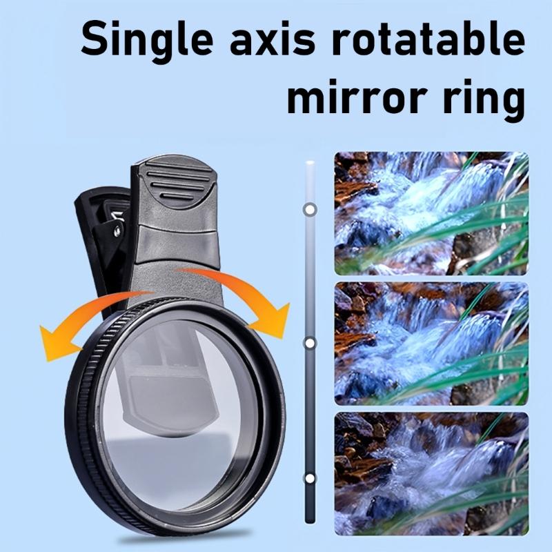 Adjustable Not Glares Polarizer Filter 52Mm Universal Lens with Strong Coating Simple Installs for Mobile Photography
