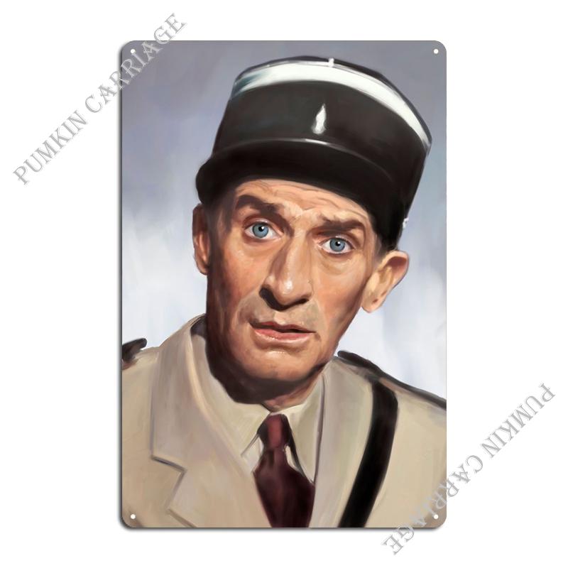 

Louis De Funes Metal Sign Garage Wall Decor Pub Cinema Character Tin Sign Poster 20x30cm（7.8x11.8inch）