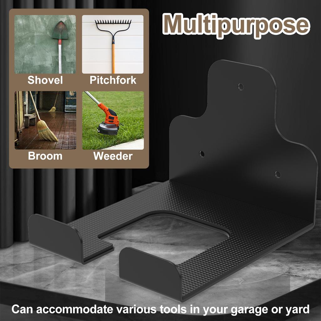 Wall Mounted Garden Trimmer Rack Heavy-duty Garage Power Tool Grass Trimmer Bracket Hanger Rack Stainless Steel Garage Organizer