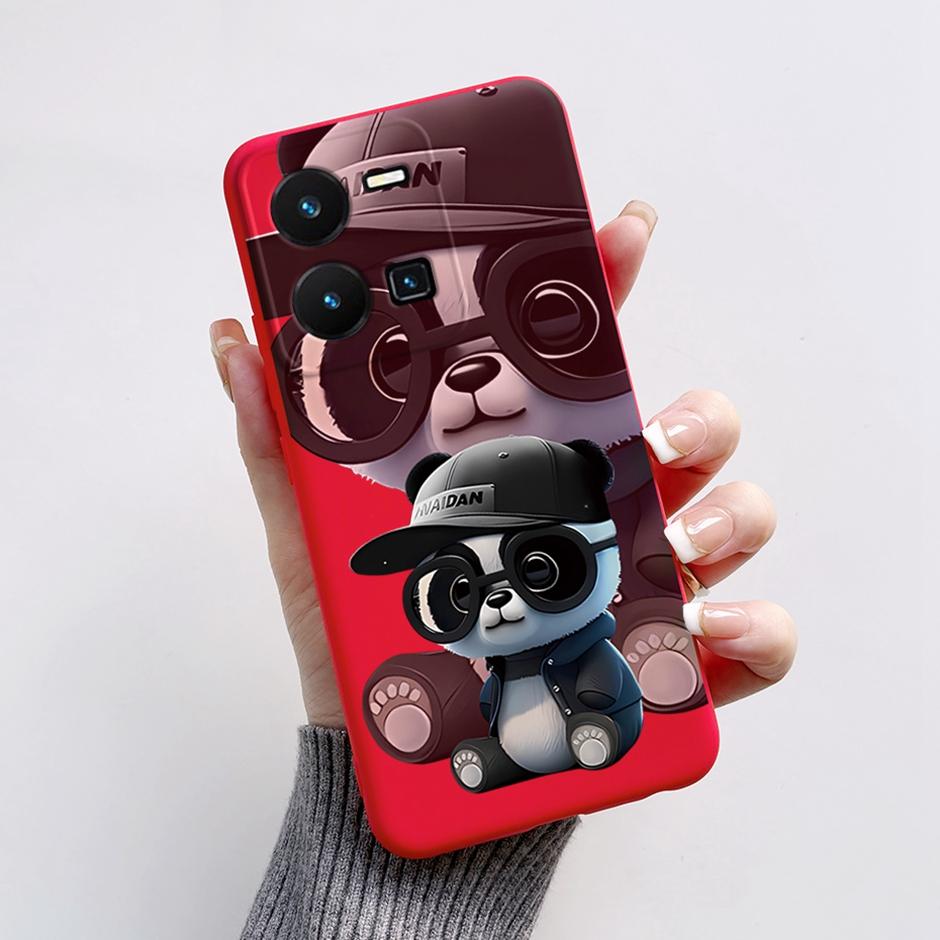 For vivo Y35 4G Protective Case For vivo Y35 4G Fashion Cartoon Phone Cases For vivo Y35 4G Beautiful Painting Back Cover Coque