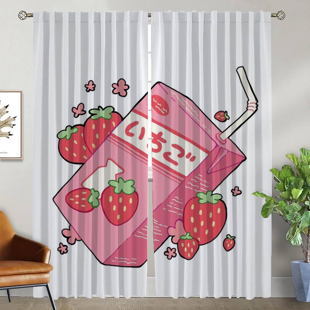 Milchvorhänge Kinderzimmer Vorhänge für Schlafzimmer Verdunkelungsvorhang Raumteiler Halloween Dekoration Jalousien Wohnen Küche Elegant Zuhause
