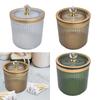 Qtip Dispenser Container with Lid Dustproof Makeup Pads for Countertop Vanity