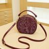 Crossbody Bag Printed Women's Bag Single-shoulder Bag Fashionable and Versatile Round Bucket Bag Handbag