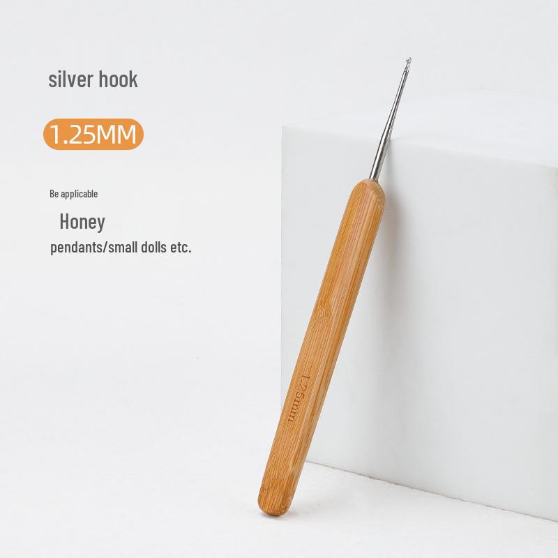 Carbonized Bamboo Crochet Hook for Hand-Knitted Wool Sweaters and Doll Slippers