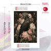 Eagle and vintage roses Pattern  3pcs 100% Round Full Drill 5D DIY Diamond Painting Embroidery Cross Stitch Rhinestone Décor