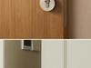 Antique Travertine Door Handle Set: Magnetic Silent Lock for Modern Interior Doors