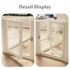Full Transparent Dog Fence Acrylic Small Dogs Playpen Indoor Pet Puppy Dogs Enclosure Bed Accessories Pets Cat Dog Baby Barrier