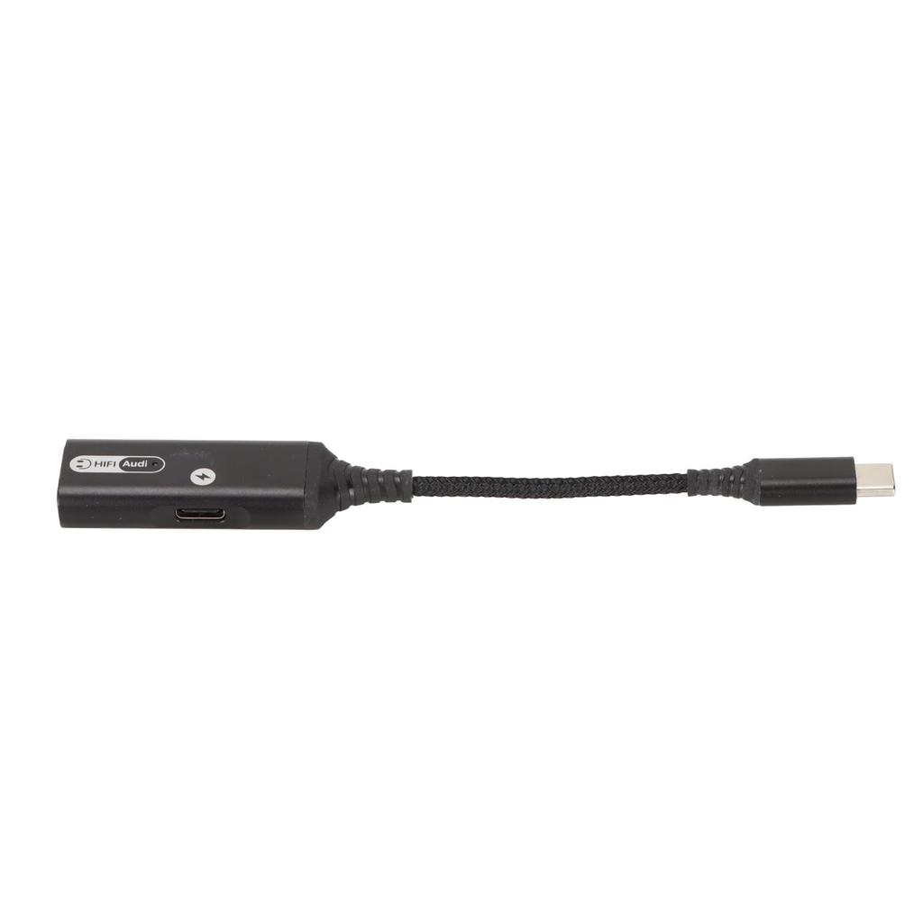 Dualer Typ-C-Kopfhöreradapter unterstützt 60W PD QC Schnelllade-Gerät USB-C-Kopfhörerbuchsen-Adapter für Kopfhörer