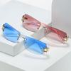 New Fashionable Frameless Square Sunglasses Y2K Street Style Personality Trendy Sunglasses