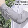 Men's Loose Ice Silk Sleeves Cooling Arm Cover - Breathable Quick Drying Outdoor Sports UV Protection Sleeves