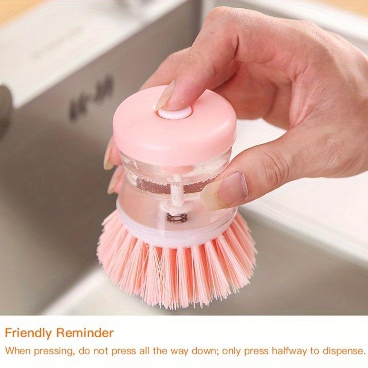 One Day Kitchen Cleaning Brush with Ergonomic Handle Gentle Scrubbing Bristles,24-Hour Use Suitable for Dishes and Outdoor Use Portable