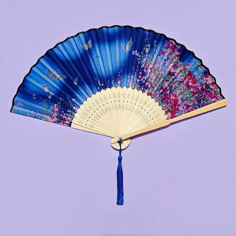 Traditional Folding Fan for Summer, Portable Folding Fan for Hanfu Dance, Qipao Show, New Chinese Style, Portable Gift Bamboo Fan
