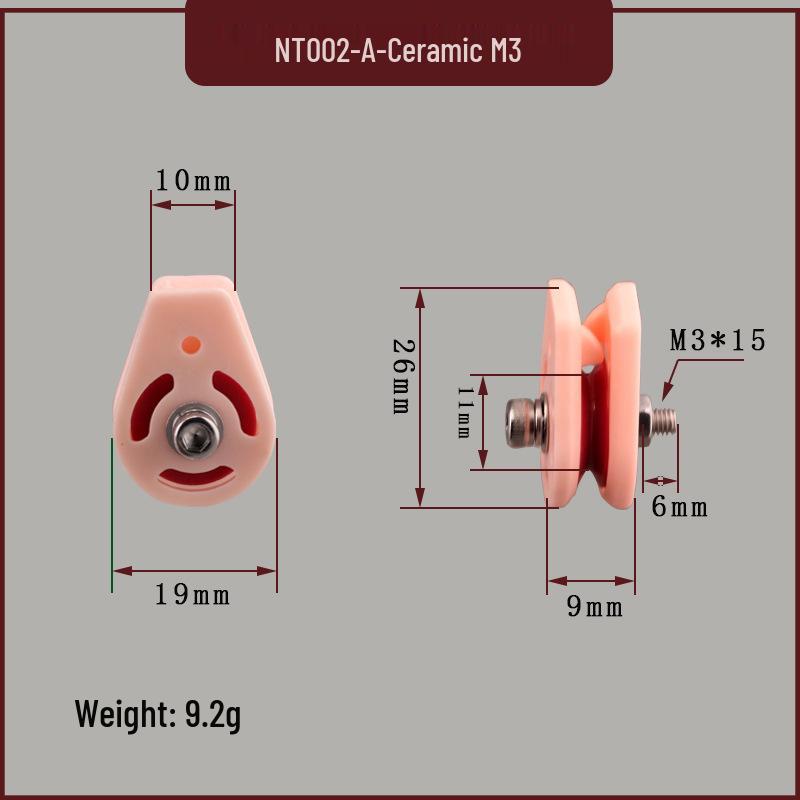 Anti-Jump Guide Wheel for Textile Machinery: Let-Off Wheel & Ceramic Wire Clamp for Enameled Wire