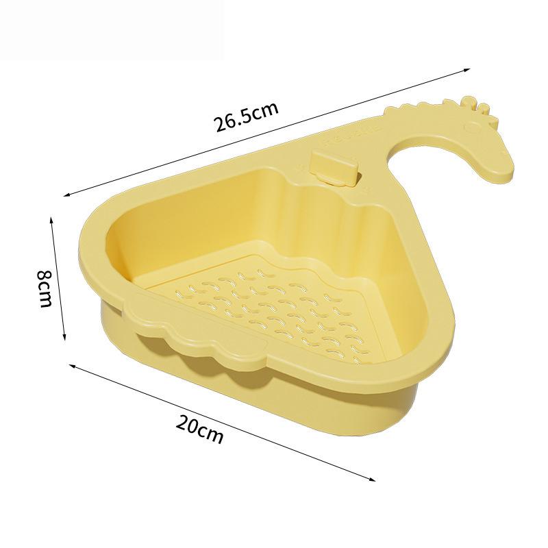 

Sink Draining Hanging Basket Kitchen Sponge Rag Storage Rack Kitchen Sink Residue Filtration Anti-clogging Draining Basket