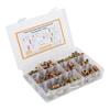122PCS Metric Threaded Insert Carbon Steel Galvanized Female Male Thread Furniture Bolt for Closet