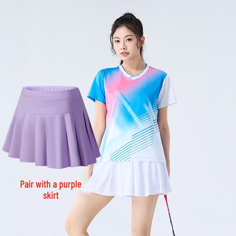 Quick-Dry Breathable Badminton, Tennis & Volleyball Uniform Set for Women & Men with Printed Numbers