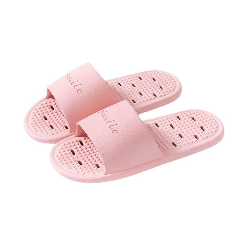 PVC Non-Slip Quick-Dry Leak-Proof Shower Slippers for Couples