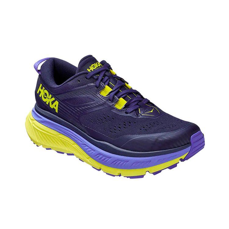 HOKA One One Stinson Atr6 Non-Slip Durable Low-Top Running Shoes Unisex Running Shoes Iris-Black 1110506-BIEP