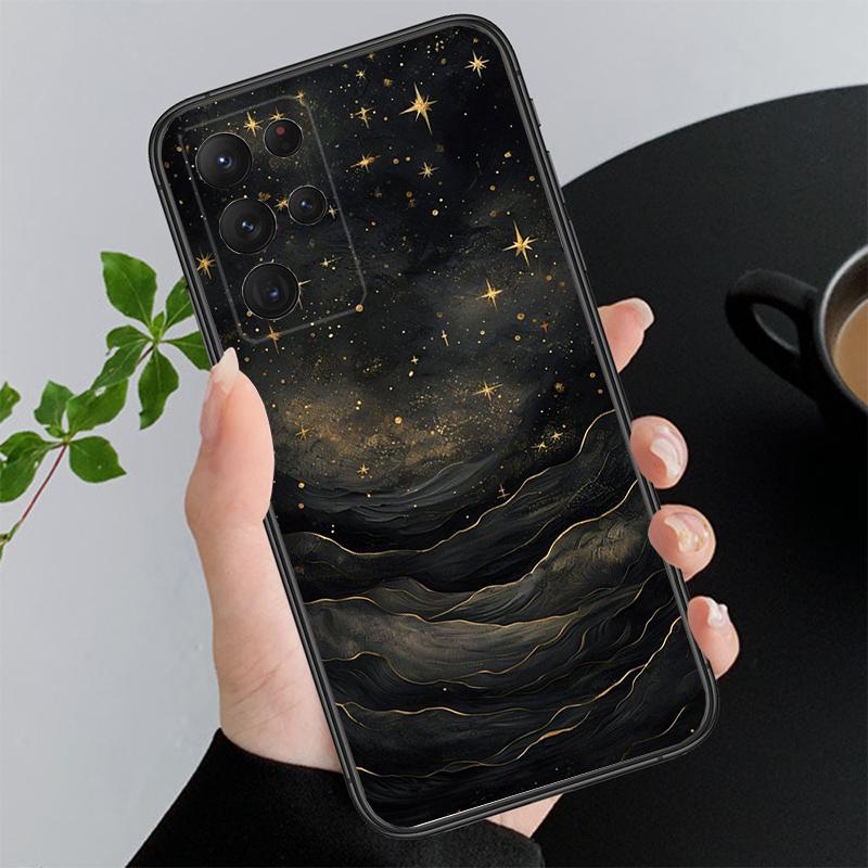 Clound Moon Star Night Phone Case For Samsung A55 A16 A56 A36 A35 A15 A53 A54 A33 A34 A25 A05S A52 A52S A14 A24 A26 A71