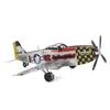 Stainless Steel Mustang Airplane 3D DIY Metal Puzzle - Glue-Free Assembly Toy