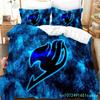 3D Print Anime Fairy Tail Logo Natsu Bedding Set Boys Girls Twin Queen Size Duvet Cover Pillowcase Bed Boys Adult Home Textiles