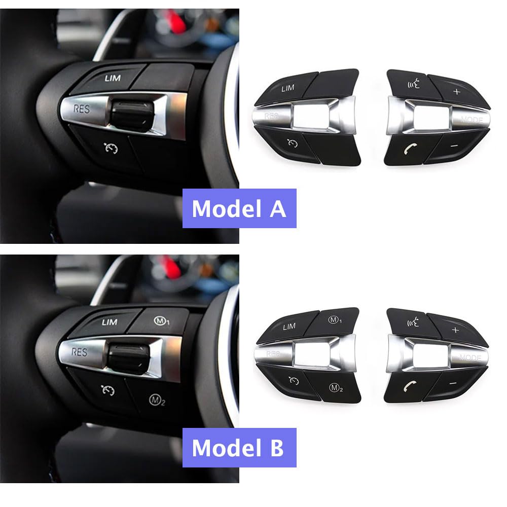 Multifunction M Sport Steering Wheel Control Switch Button Covers for BMW | Steering Accessories Control Button Trim Replacement for M Series F10 F11