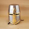 Medieval Crusader Knights Templar Armour Helmet Steel Brass Historical Collectible Costume Armor Gift