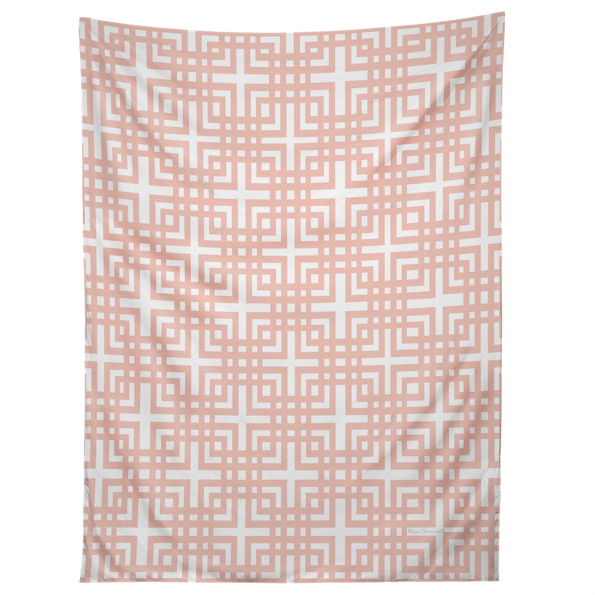 TROPICAL FUSION 5 PEACHY PATTERN tapestry 75x100