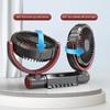 Car Fan Double Head USB Fan for Car, Vehicle Cooling Fan Brushless Motor 3 Speed, 360Rotation, for Car Dashboard