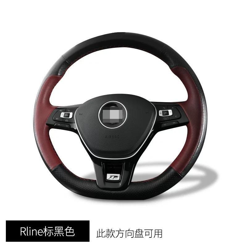 1Pc New R Rline Car Steering Wheel Logo Emblem Sticker Decals for Jetta Touran POLO Golf MK4 MK5 MK7 Tiguan Passat TSI TDI