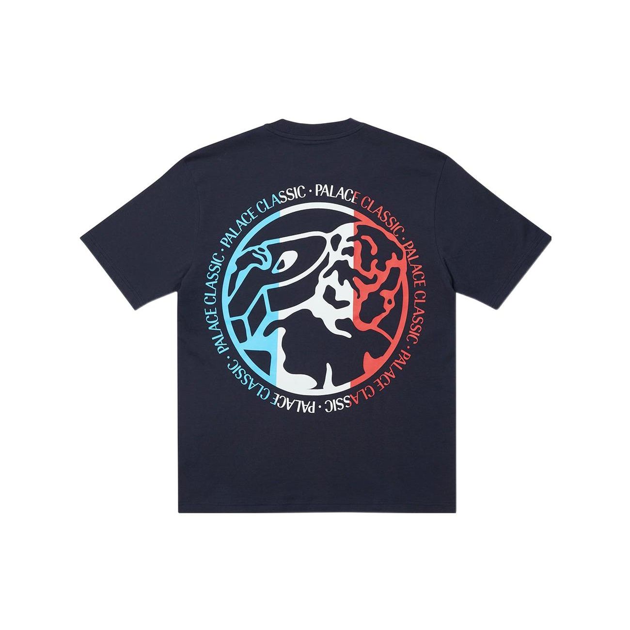 

Футболка Palace Classico Темно-синие мужские топы Синие P22TS144