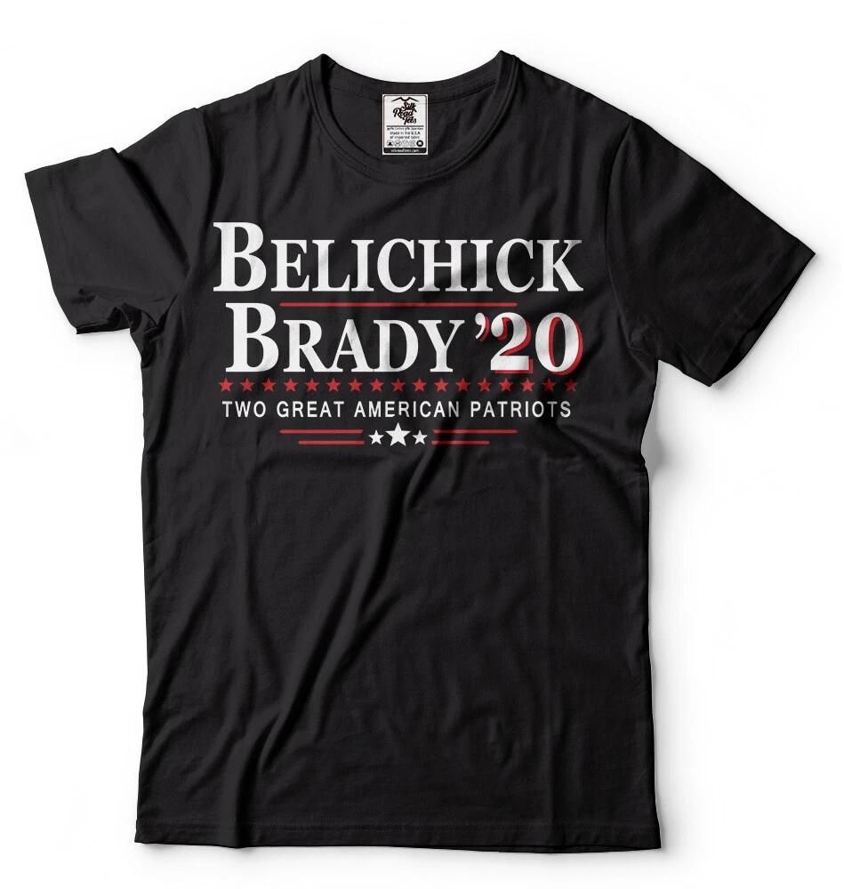 

Belichick Brady Era T-shirt American Football NFL T-shirt American Patriots Tee 4XL